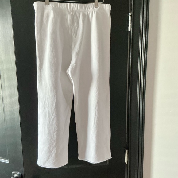 Frank & Eileen Catherine Raw Hem Cropped Sweatpants Size Medium - Picture 4 of 5